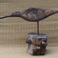 431: Flattie with carved beak  13.5x18x5.5 © 2017