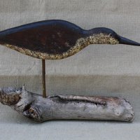 440:  Flattie with carved beak  10.5x17x4.5  © 2017