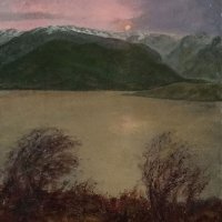 685:  Loch Linnhe Sunset  24x18  Oil on canvas panel